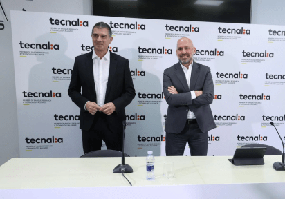 Jesús Valero, Managing Director of Tecnalia, and Alex Belaustegui, President of Tecnalia.