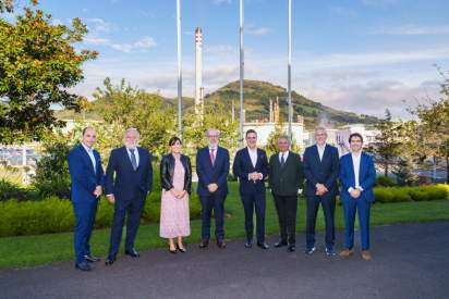 El consejero de Industria, Transición Energética y Sostenibilidad, Mikel Jauregi, visita Petronor